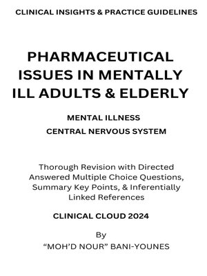 cover image of PHARMACEUTICAL ISSUES IN MENTALLY ILL ADULTS & ELDERLY